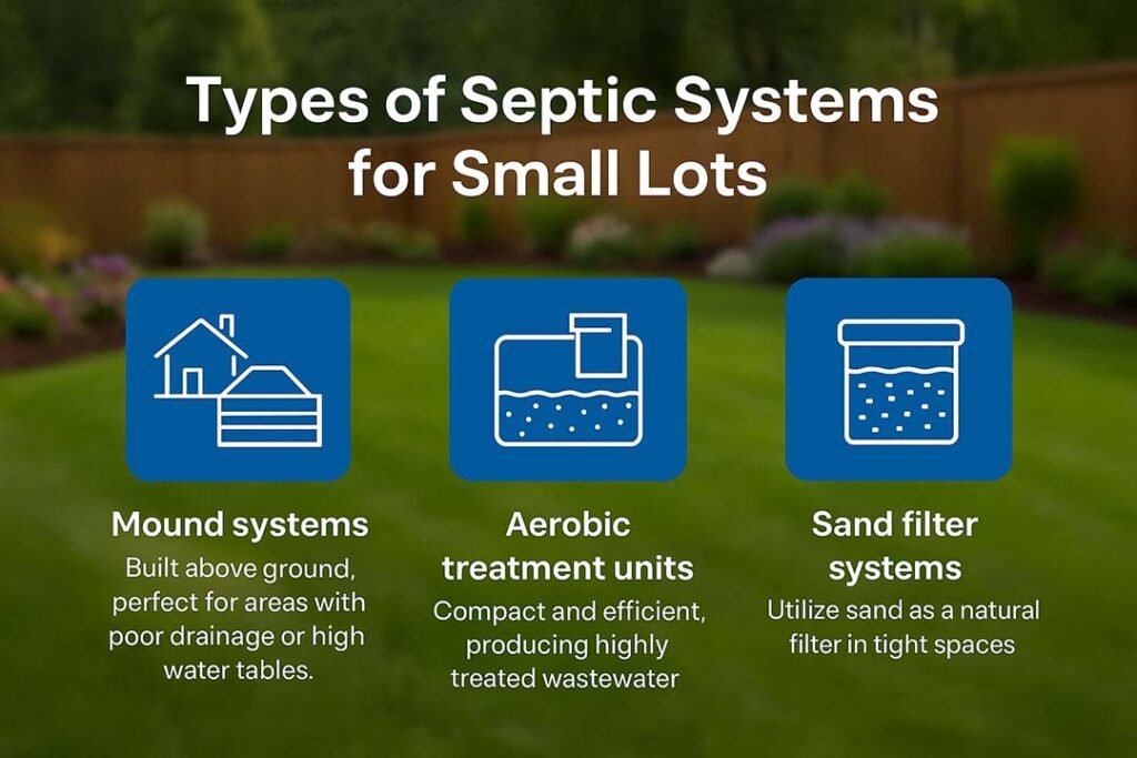 types of septic tanks