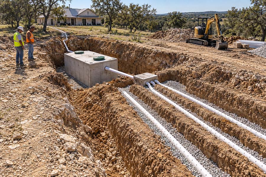 What Does a Septic Tank and Leach Field Installation Include