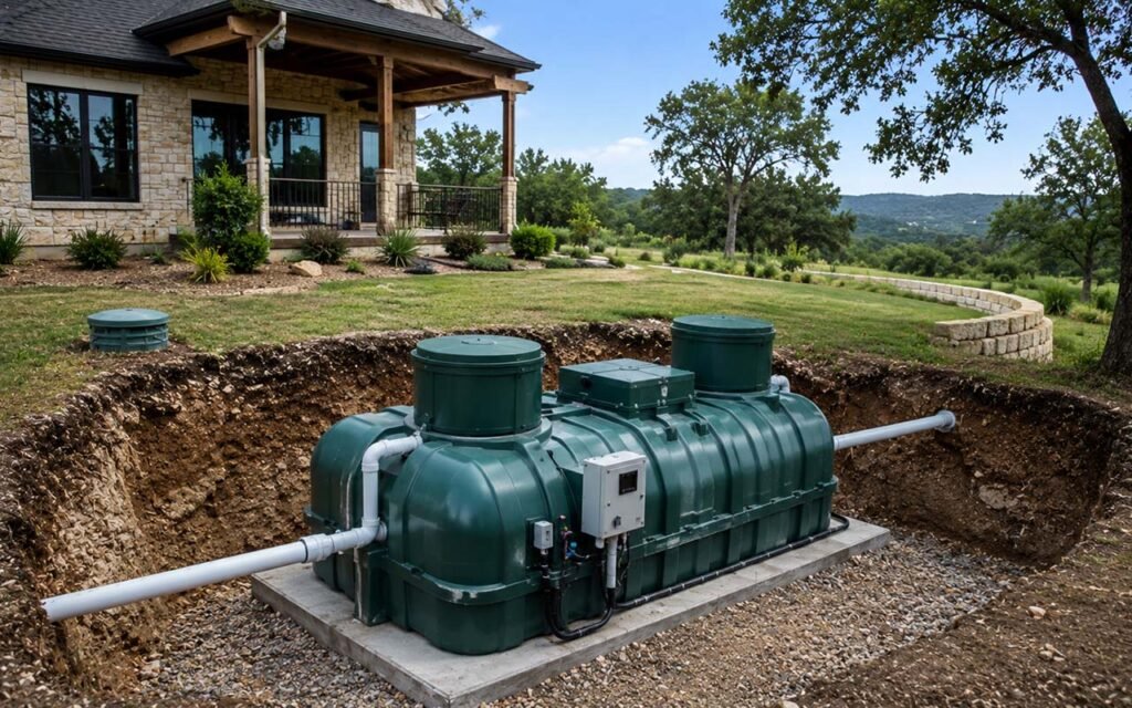 Are aerobic septic systems common in central texas