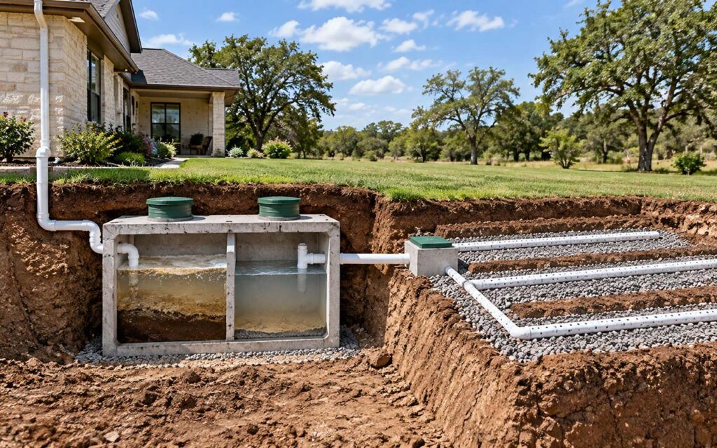 what does a septic system look like