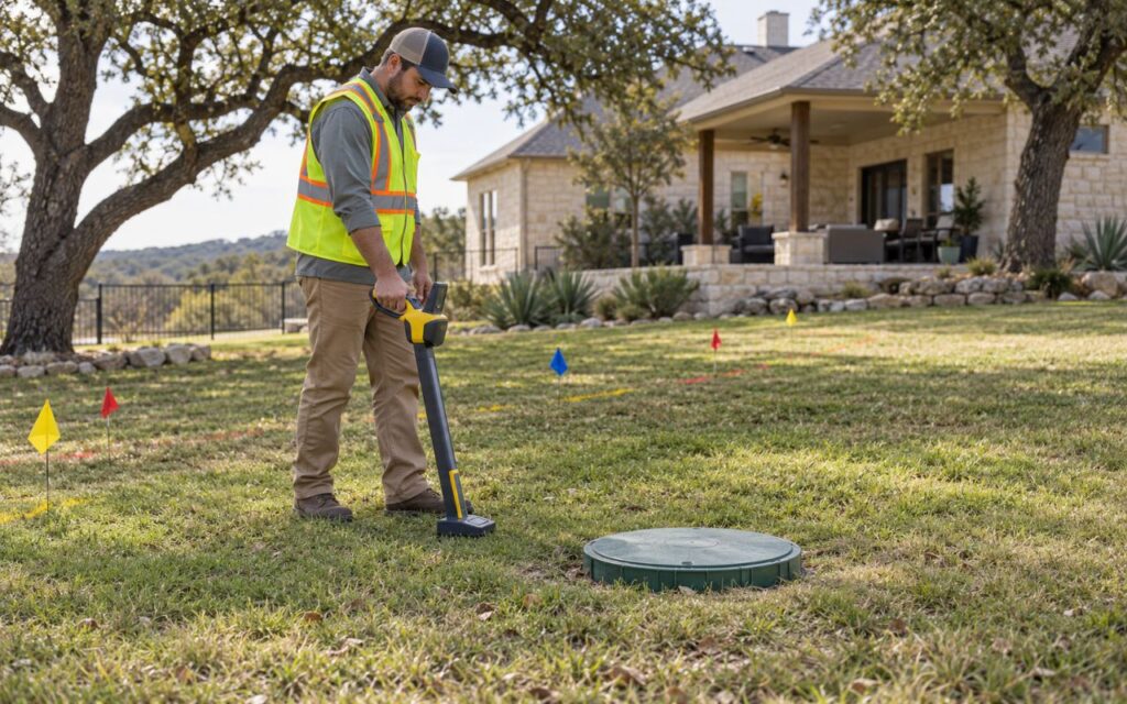 does 811 mark septic lines in texas